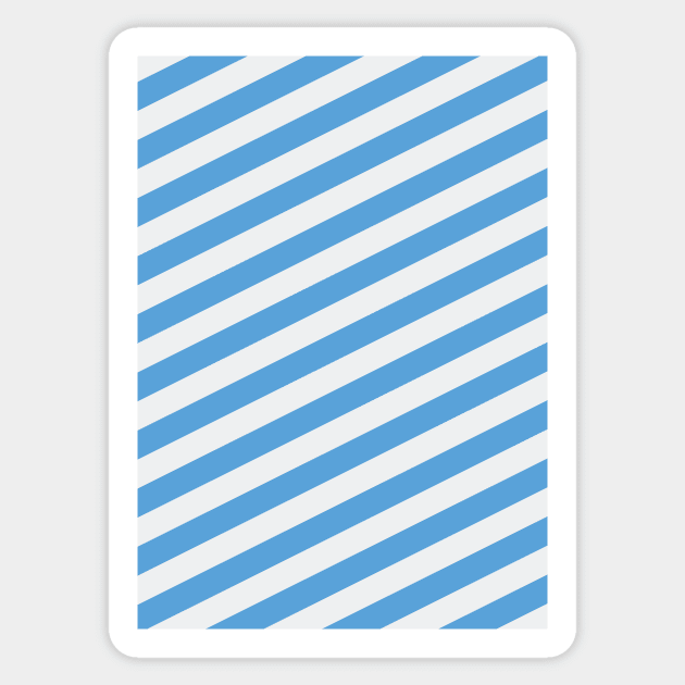 Co. Dublin GAA Sky Blue and White Angled Stripes Sticker by Culture-Factory